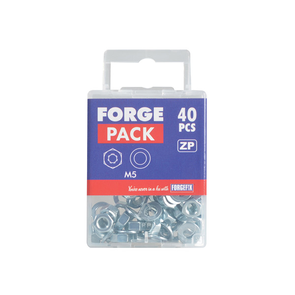 Hexagonal Nuts & Washers ZP M5 ForgePack 40
