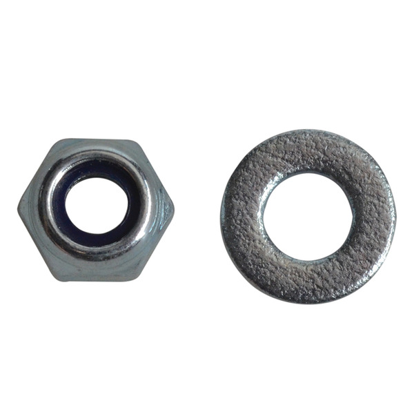 Nyloc Nuts & Washers Zinc Plated M4 ForgePack 50