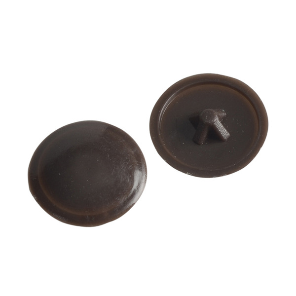 Pozi Compatible Cover Cap Dark Brown No.6-8 Forge Pack 50