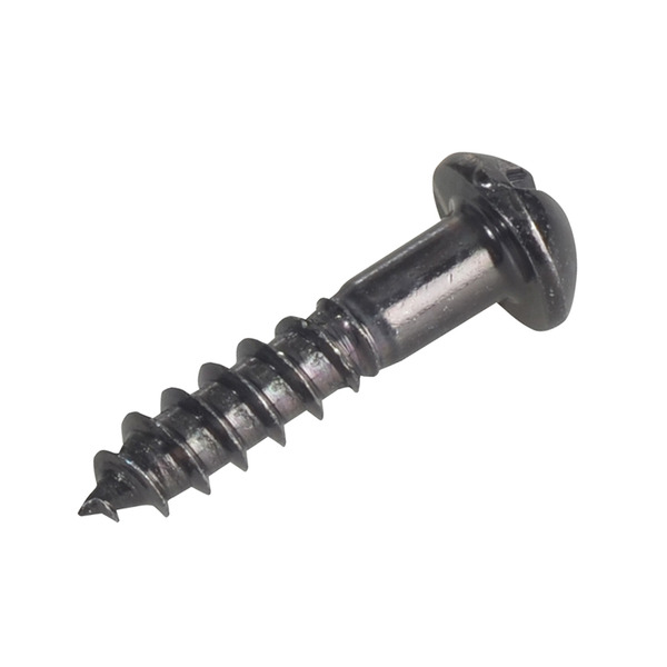 Wood Screw Slotted Round Head ST, Black Japanned