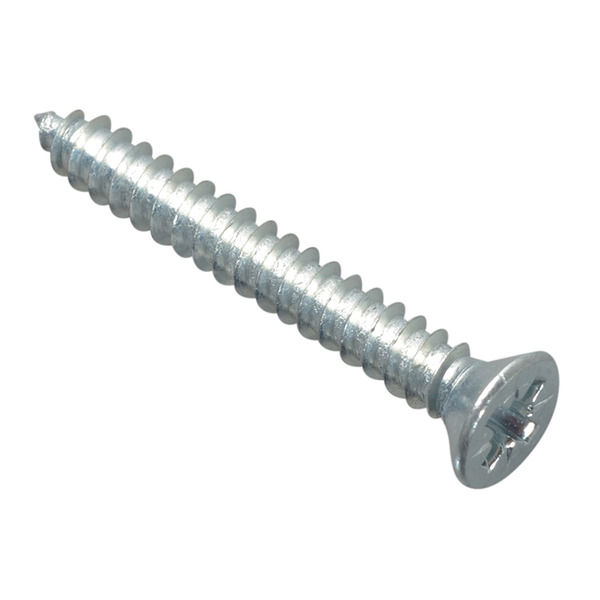 Self-Tapping Screw Pozi Compatible Pan Head ZP 1.1/4in x 8 ForgePack 20
