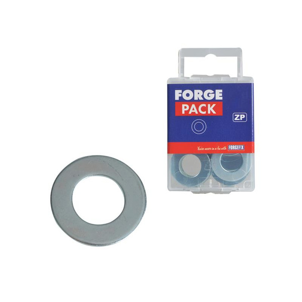 ForgeFix FORFPWAS1225 Flat Penny Washer ZP M12 x 25mm ForgePack 20