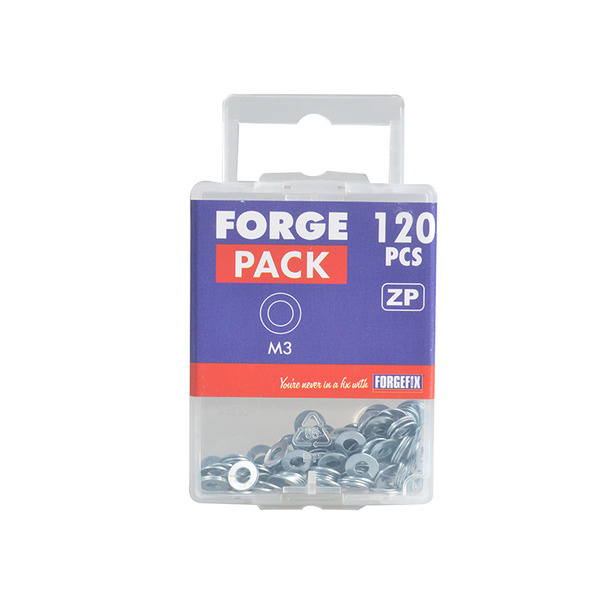 Flat Washers DIN125 ZP M3 ForgePack 120