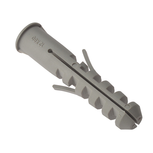 Nylon Wall Plug Rimmed M12 x 60mm Bag 25
