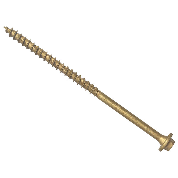 Hexagonal/TORX® Compatible Timber T30 Screws Tan 7x100mm Tub 50