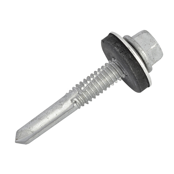 TechFast Hex Head Roofing Screw Self-Drill Heavy Section 5.5 x 35mm Pack 100