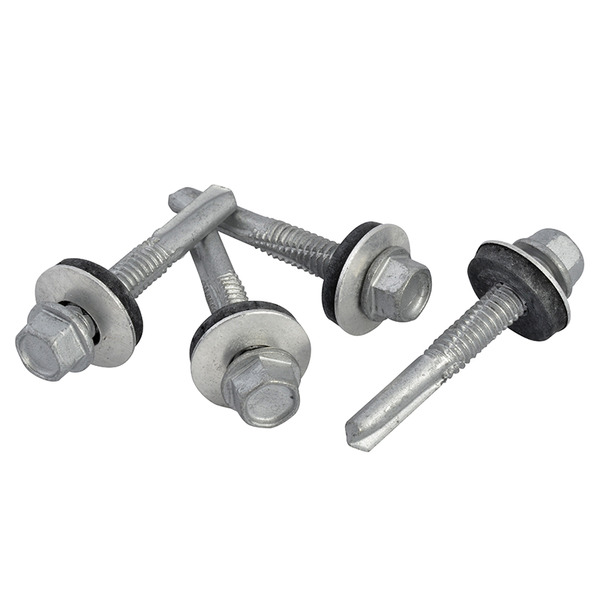 TechFast Hex Head Roofing Screw Self-Drill Heavy Section 5.5 x 38mm Pack 100