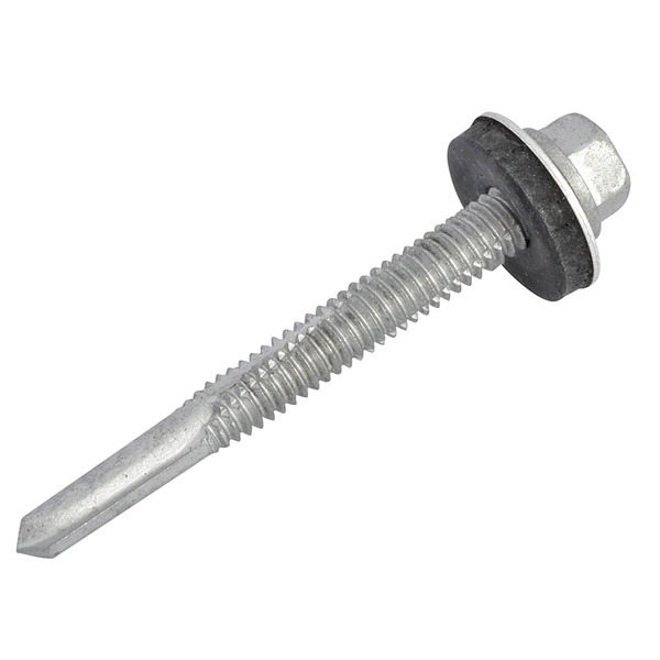 TechFast Hex Head Roofing Screw Self-Drill Heavy Section 5.5 x 51mm Pack 100