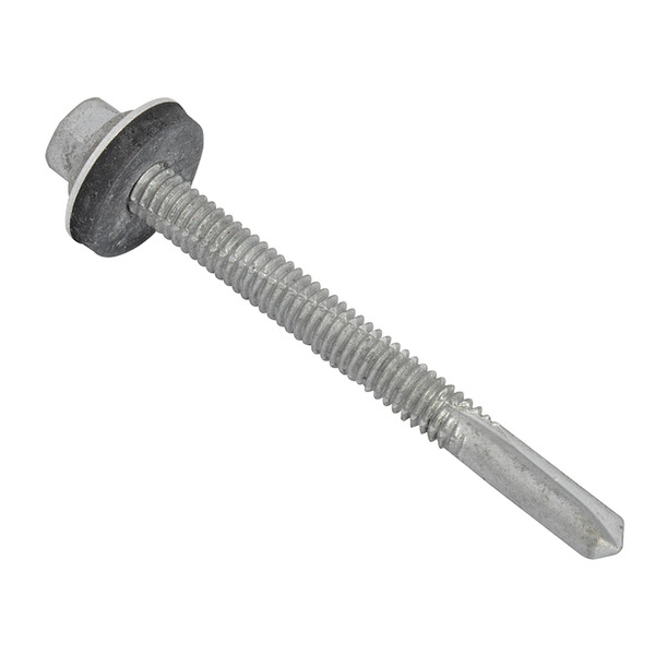 TechFast Hex Head Roofing Screw Self-Drill Heavy Section 5.5 x 60mm Pack 50