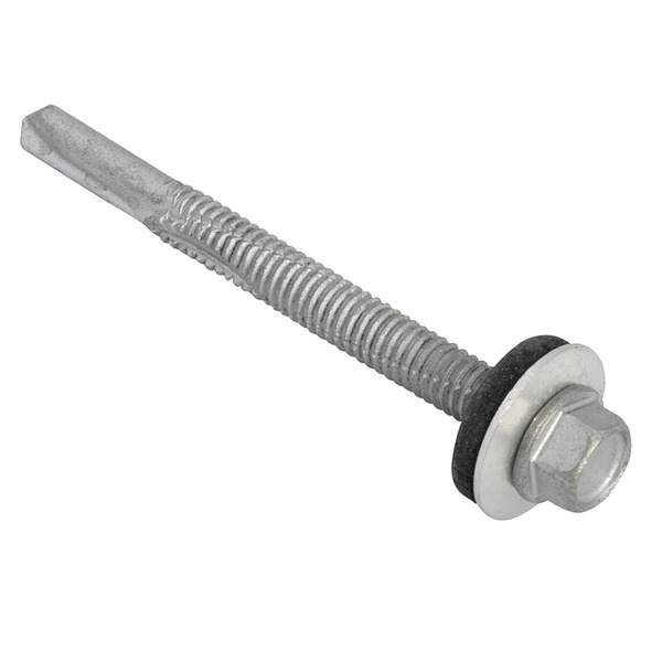 TechFast Hex Head Roofing Screw Self-Drill Heavy Section 5.5 x 60mm Pack 50