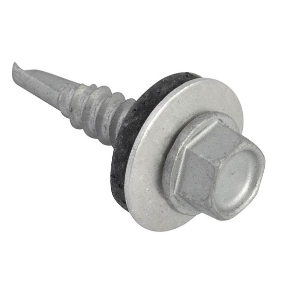 TechFast Hex Head Roofing Screw Self-Drill Light Section 5.5 x 25mm Pack 100