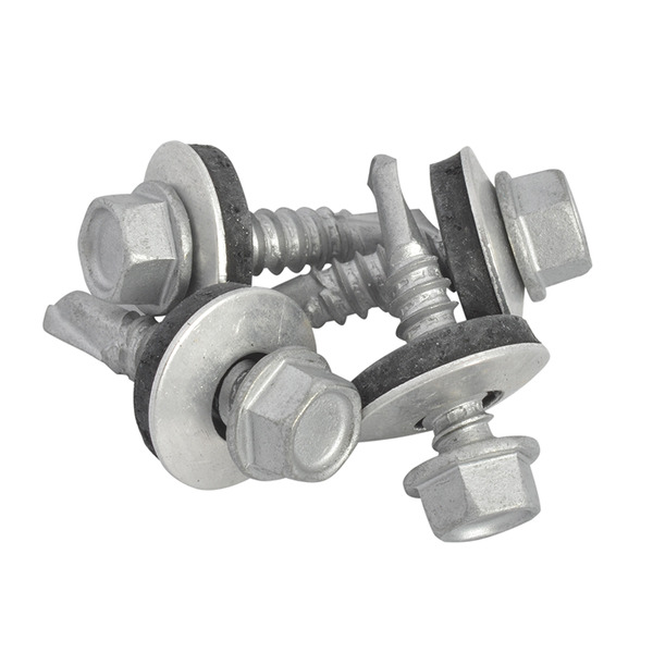 TechFast Hex Head Roofing Screw Self-Drill Light Section 5.5 x 25mm Pack 100