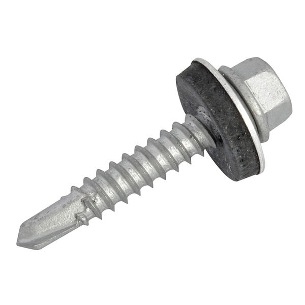 TechFast Hex Head Roofing Screw Self-Drill Light Section 5.5 x 32mm Pack 100