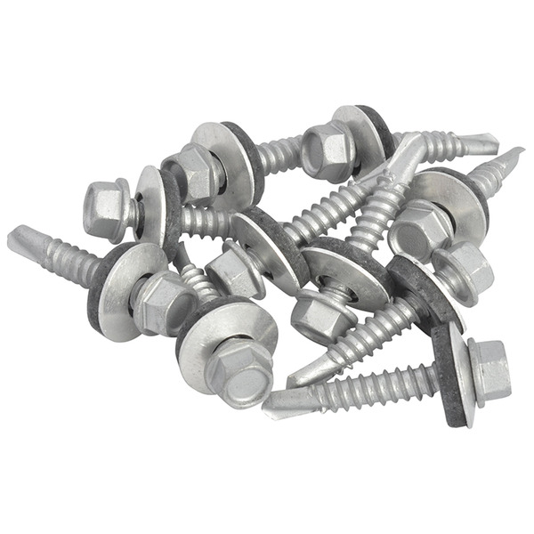 TechFast Hex Head Roofing Screw Self-Drill Light Section 5.5 x 32mm Pack 100