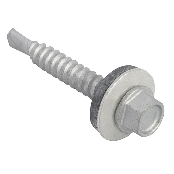 TechFast Hex Head Roofing Screw Self-Drill Light Section 5.5 x 38mm Pack 100