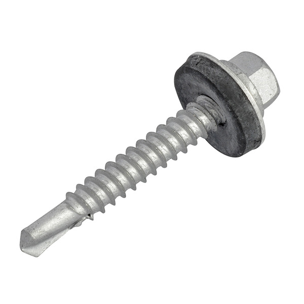 TechFast Hex Head Roofing Screw Self-Drill Light Section 5.5 x 38mm Pack 100