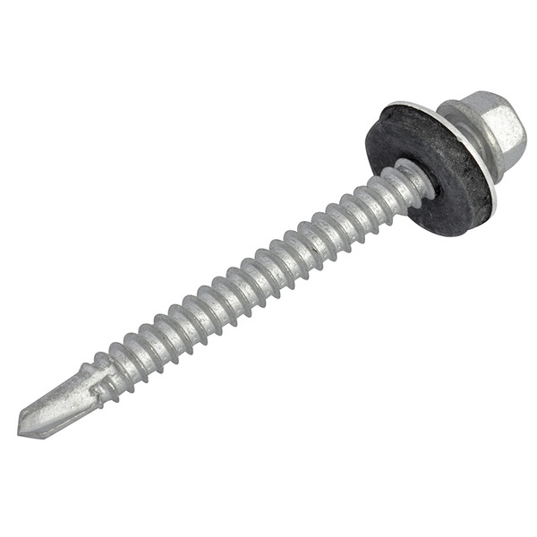 TechFast Hex Head Roofing Screw Self-Drill Light Section 5.5 x 57mm Pack 50