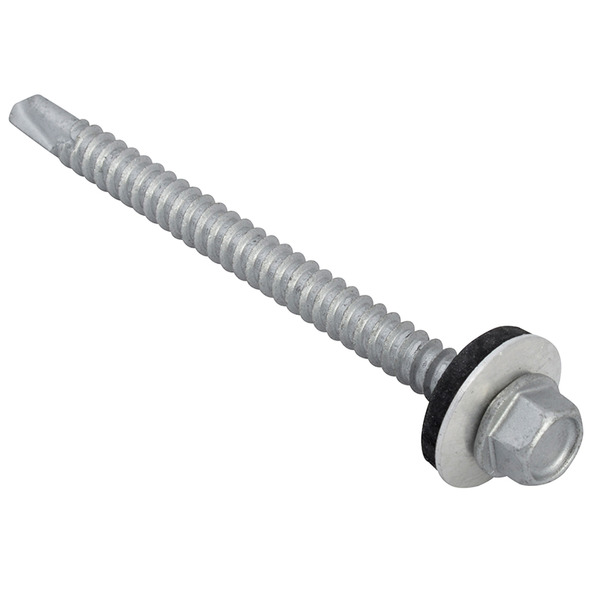 TechFast Hex Head Roofing Screw Self-Drill Light Section 5.5 x 70mm Pack 50