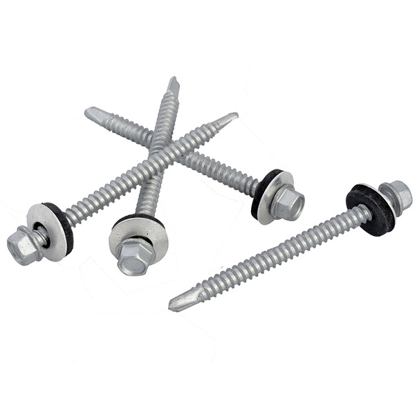 TechFast Hex Head Roofing Screw Self-Drill Light Section 5.5 x 70mm Pack 50