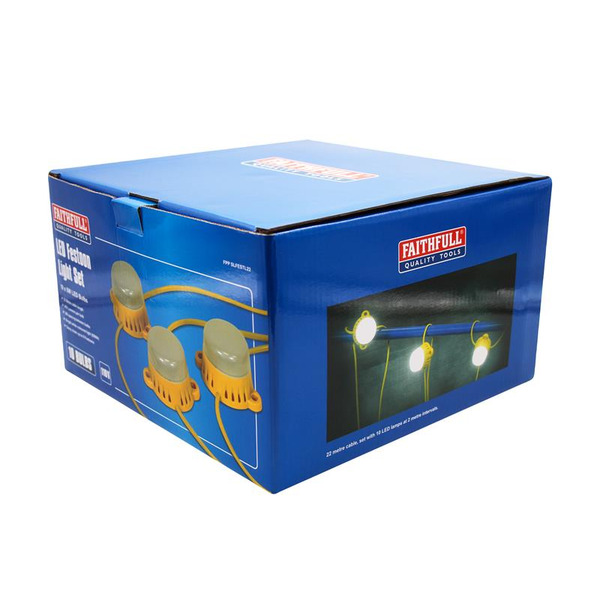 Festoon Lights 10 LED Bulbs 110V 22m