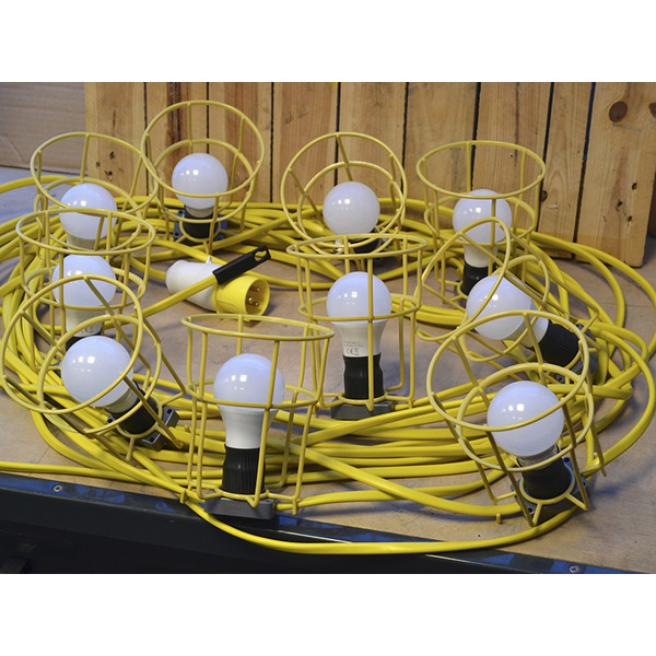 Festoon Lights Low Energy 10 LED Bulbs 110V 22m