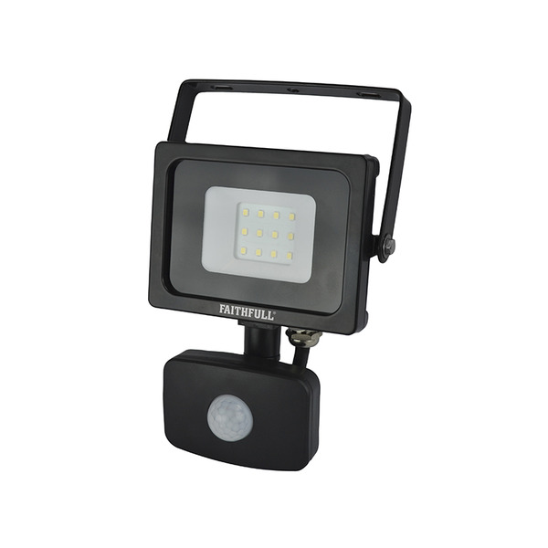 Faithfull Power Plus SMD LED Security Light with PIR 10W 800 lumen 240V