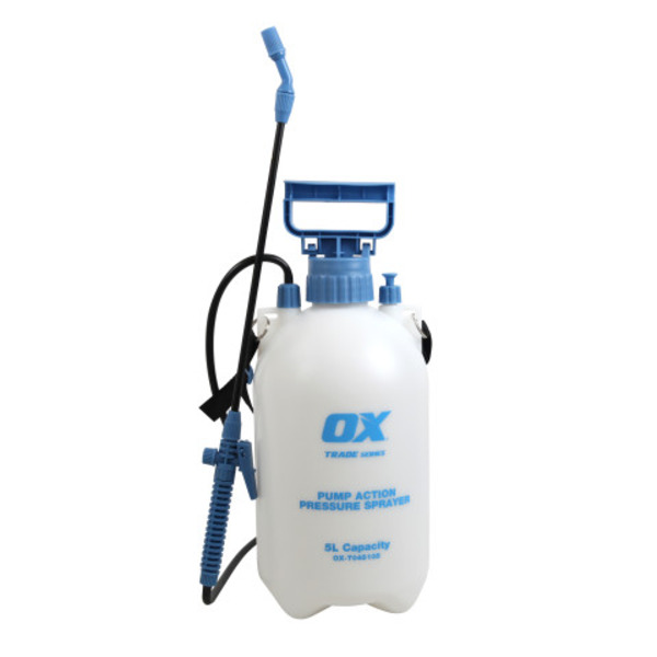 OX Trade Pump Action Pressure Sprayer - 5 Litre