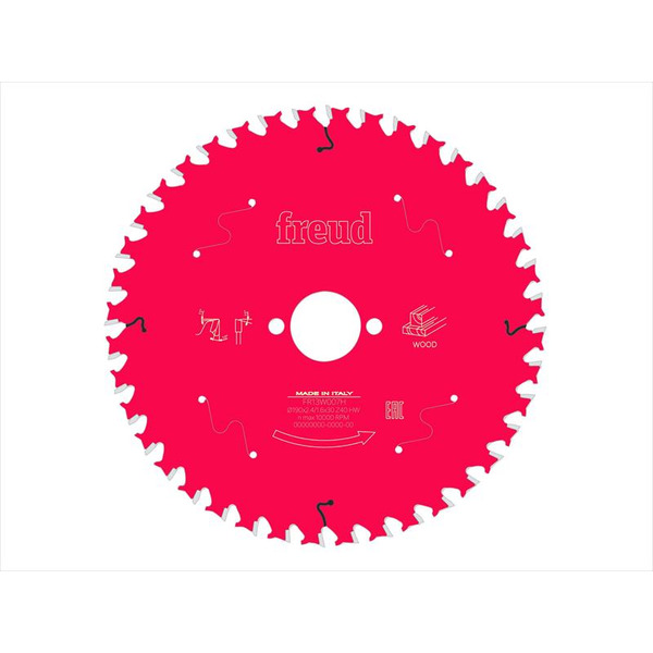 Freud FRE03FS09718 Wood Circular Saw Blade 190 x 30 x 2.4/1.6mm x 40T