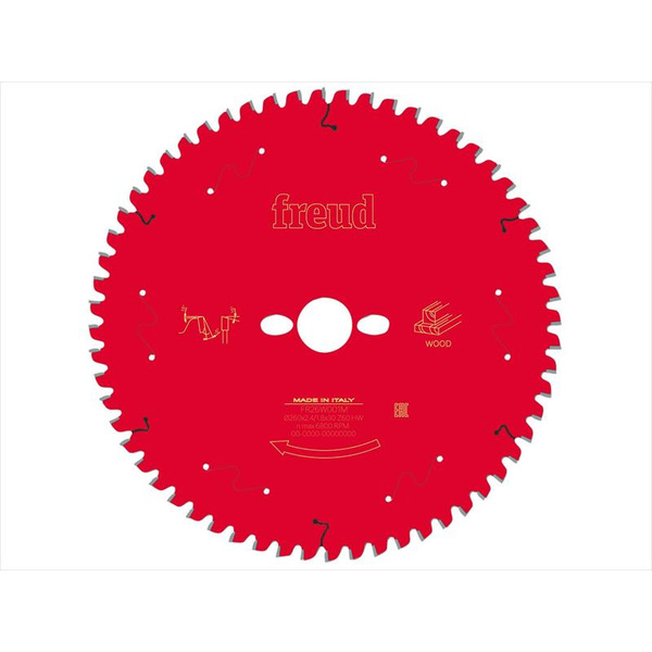 Freud 03FS09760 Wood Mitre Saw Blade 260 x 30 x 2.4/1.8mm x 60T