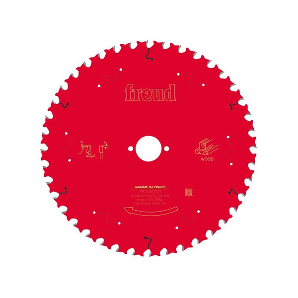 Freud FRE03FS09779 Wood Table Saw Blade 254 x 30 x 2.6/1.8mm x 40T