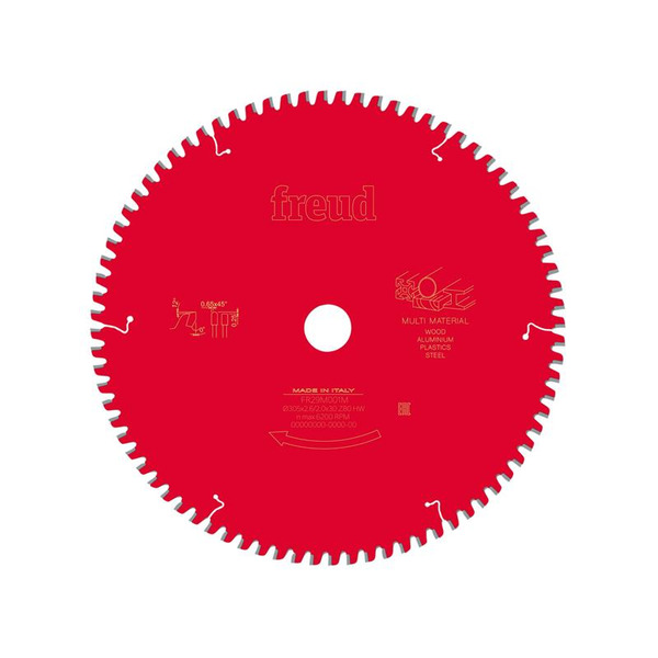 Freud FRE03FS09891 Multi-Material Mitre Saw Blade 305 x 30 x 2.6/2mm x 72T