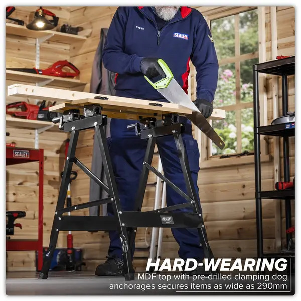 Sealey FWB3 Tilt & Clamp Folding Workbench