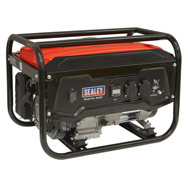 Sealey 2200W Generator 6.5hp 4-Stroke Engine 230V