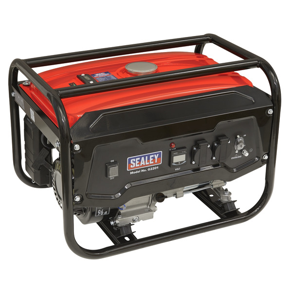 Sealey 2200W Generator 6.5hp 4-Stroke Engine 230V