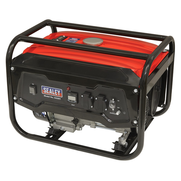 Sealey 2200W Generator 6.5hp 4-Stroke Engine 230V