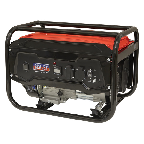 Sealey 2200W Generator 6.5hp 4-Stroke Engine 230V