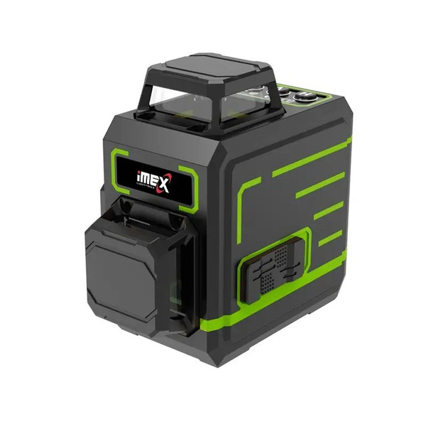 Imex 012-ELX3 Mini Multi-Line Green Beam Laser Level In Carry Case