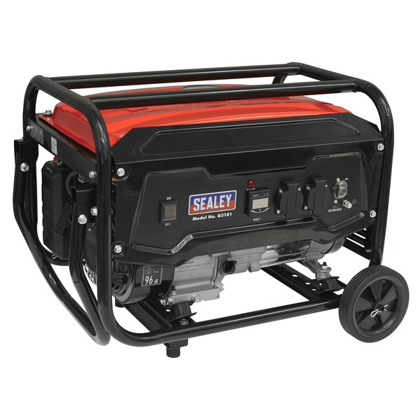 Sealey G3101 3100W Generator 7hp 4-Stroke Engine 230V