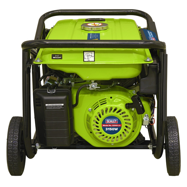Sealey G3101 3100W Generator 7hp 4-Stroke Engine 230V