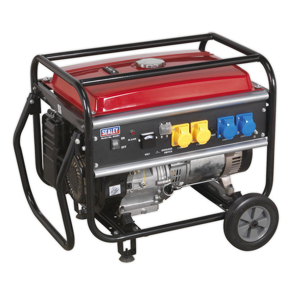 Sealey G5501 5500W Generator 13hp 4-Stroke Engine 110/230V