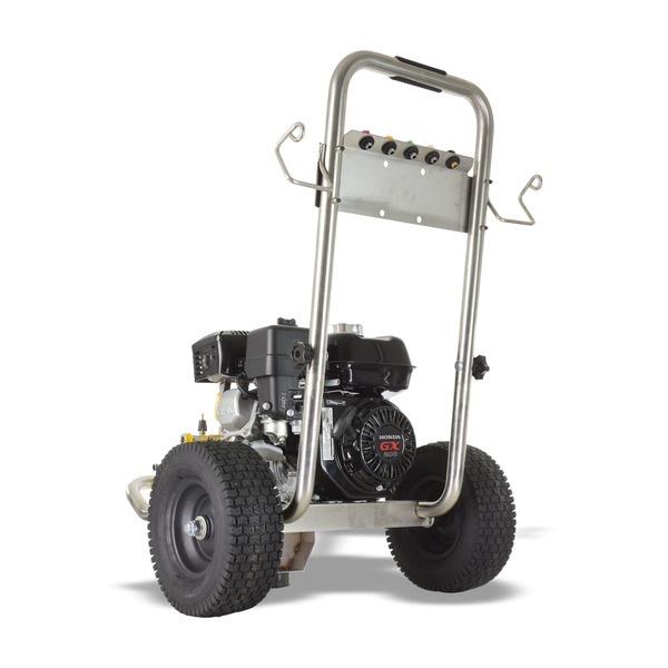 V-TUF GB065 200BAR 12 lpm HONDA 6.5HP Pressure Washer, Gearbox Pump - Stainless Steel Frame