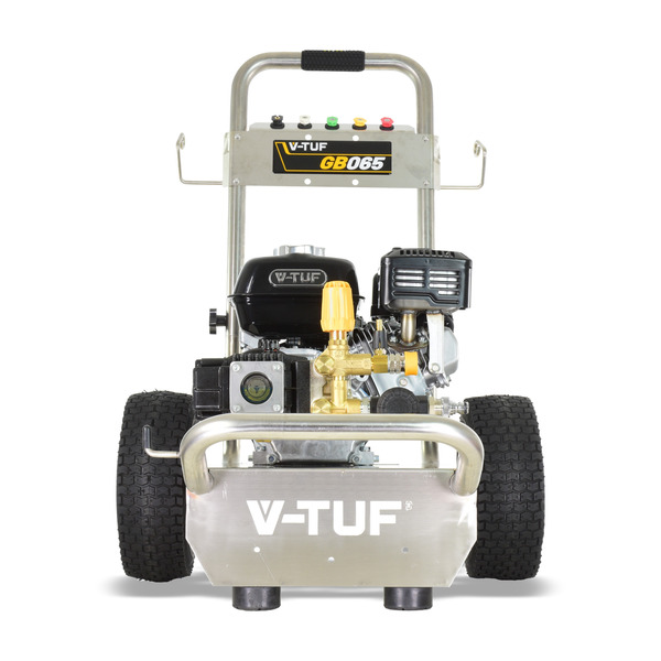 V-TUF GB065 200BAR 12 lpm HONDA 6.5HP Pressure Washer, Gearbox Pump - Stainless Steel Frame