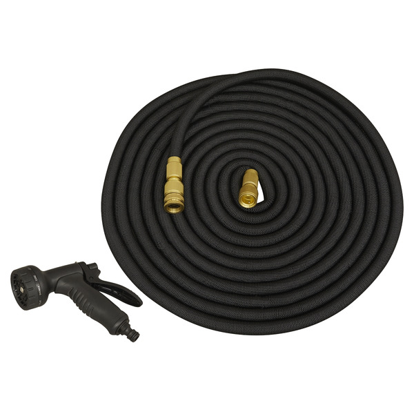 Sealey GH15E �17mm Expandable Garden Hose Black 15m Premium