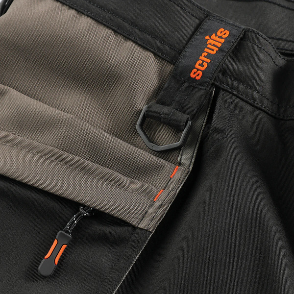 Scruffs SCR-T56206 Worker Plus Holster Shorts Black
