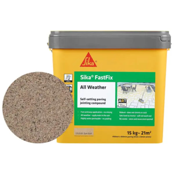 Sika 669017  FastFix All Weather Jointing Compound Dark Buff 15kg