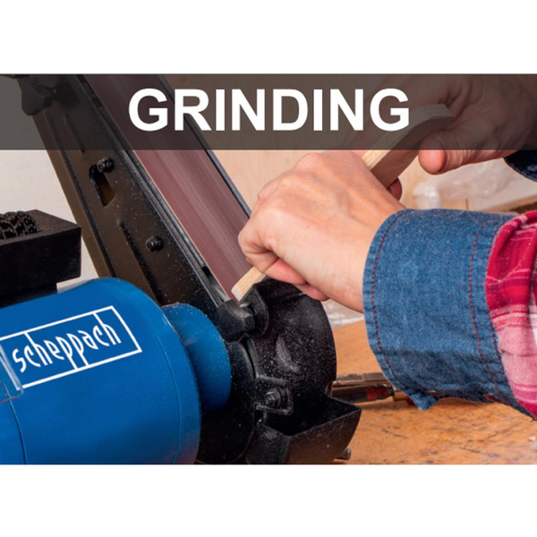 Scheppach 370W Combination Electric 150mm Grinder & 50mm Sander with Light & Eye Shields | BGS700