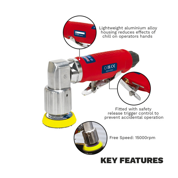 Sealey GSA70 Generation Air Orbital Sander 50mm