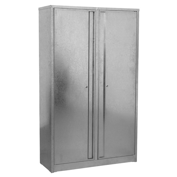 4-Shelf Galvanized Steel Floor Cabinet - Extra-Wide