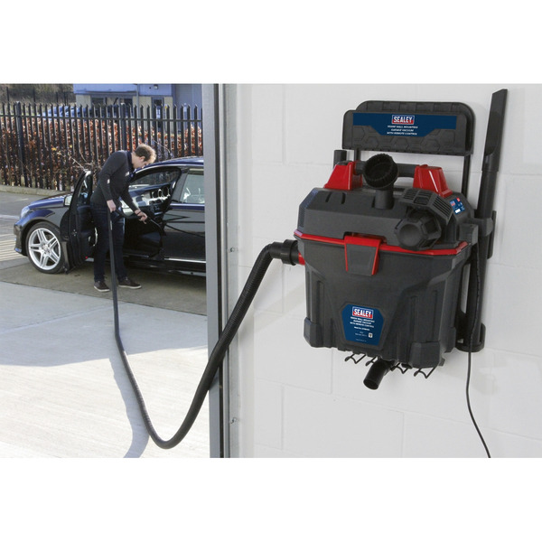 Sealey Wall Mounting Garage Vacuum with Remote Control 1500W/230V