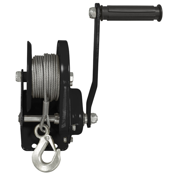 Sealey GWC1200B Geared Hand Winch with Brake & Cable 540kg Capacity